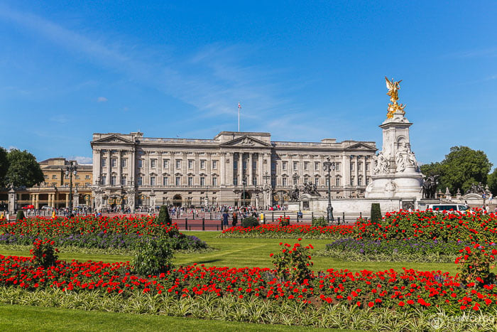 Buckingham Palace in the Spring