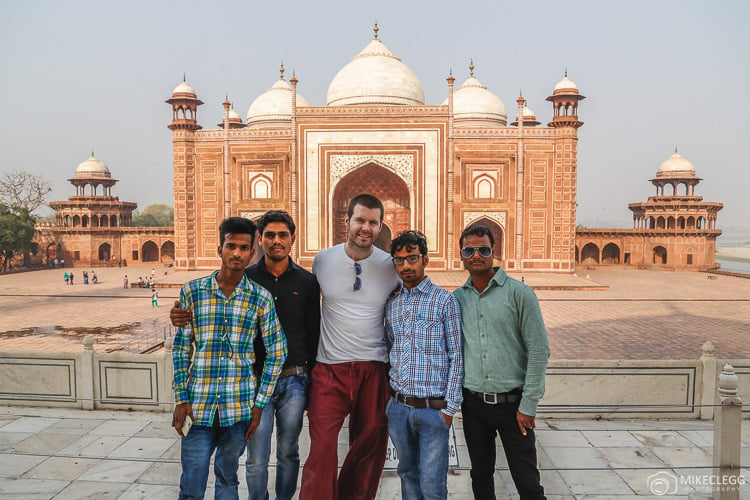 Mike Clegg Travel Blogger and Locals in India