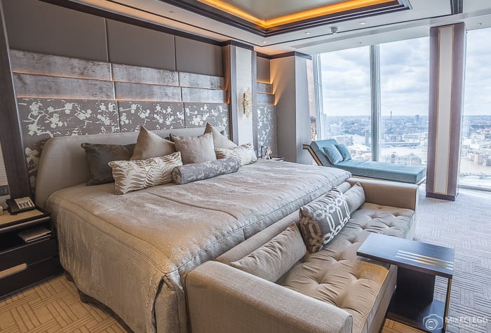 Main bedroom in the Shangri-La Suite