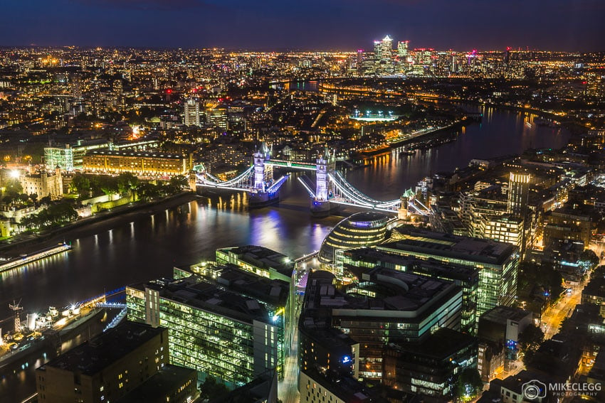 Views from the Shangri-La At The Shard at night