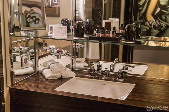 Bathroom supplies at Prince de Galles