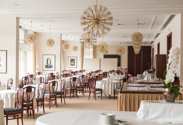 Breakfast room at Grand Hotel Toplice