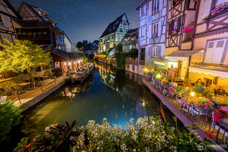 Colmar and Canals at night