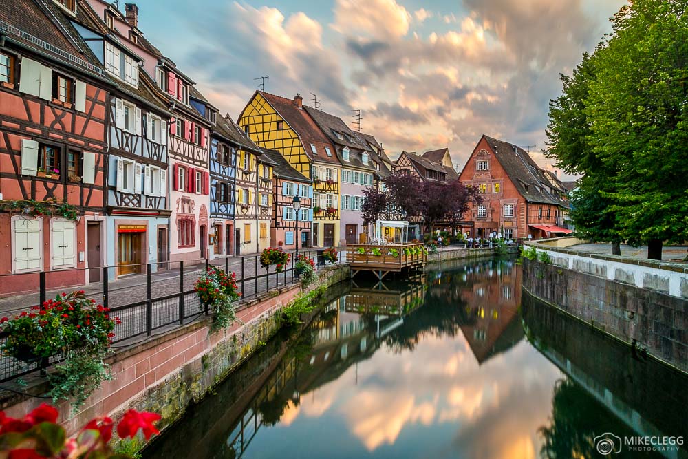 Colmar, France at sunset