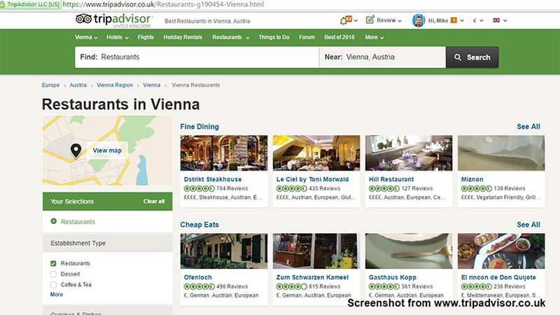 Tripadvisor.co.uk Screenshot