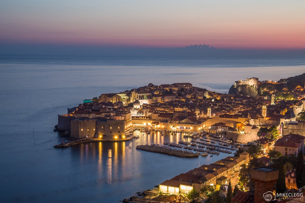 Dubrovnik Old Town at night