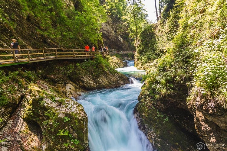 Fast rapids at Vintgar Gorge