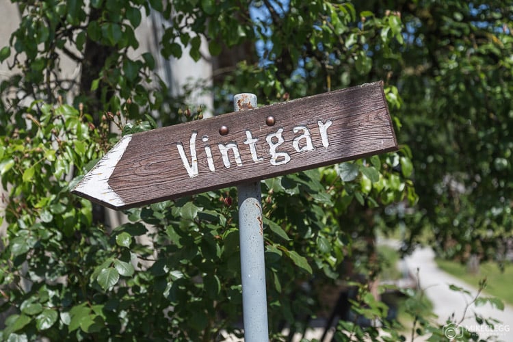 Signs for Vintgar Gorge, Slovenia