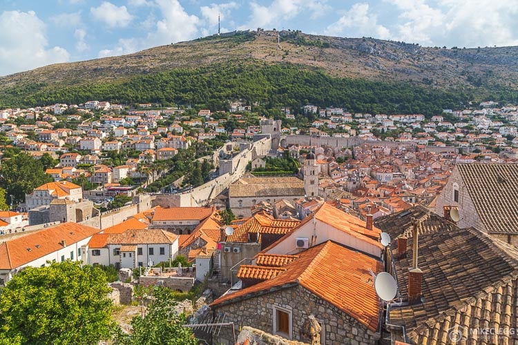 View from the walls of Dubrovnik Old Town