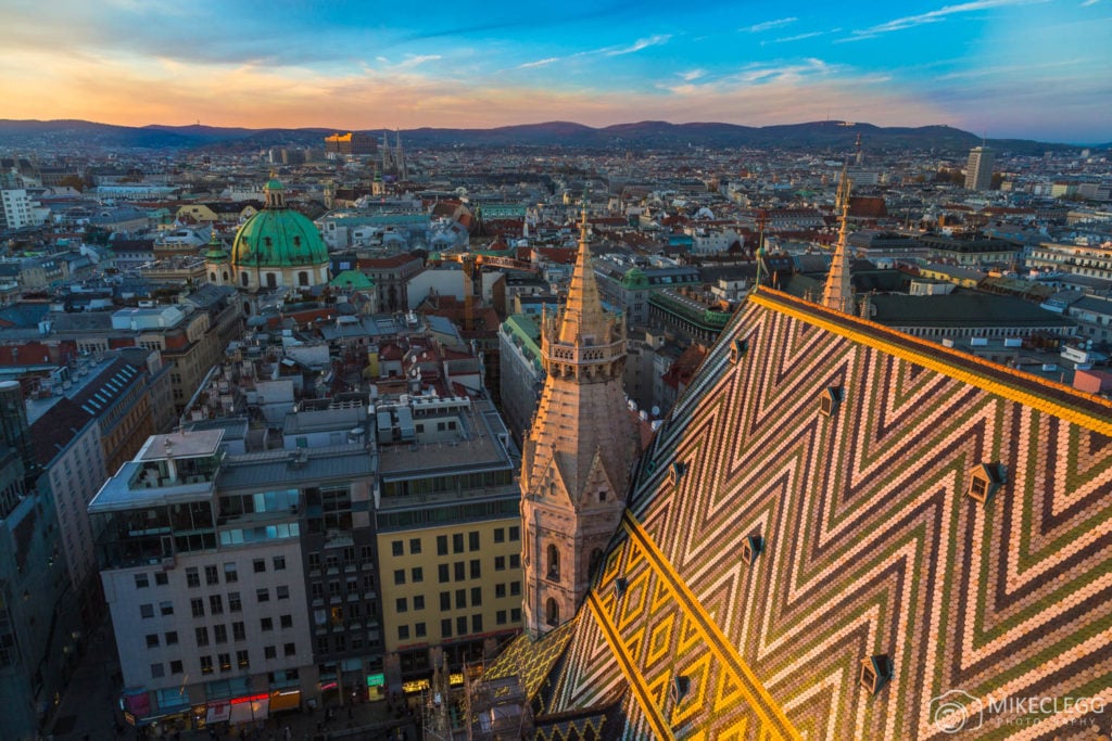 Vienna Skyline from Stephansdom