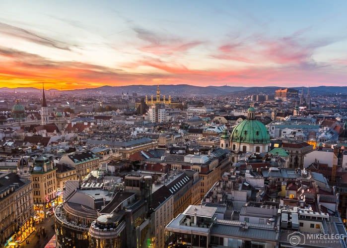 Vienna Skyline from Stephansdom