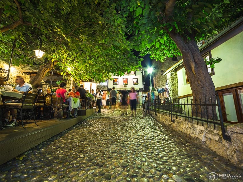 Streets at night, Mostar