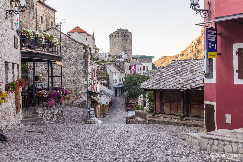 Streets of Mostar in the morning