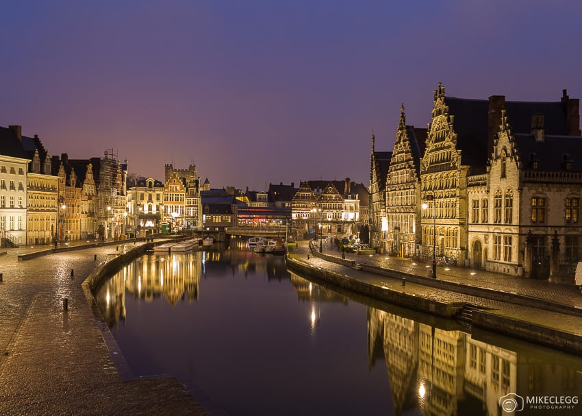 Buildings along Korenlei, Graslei and the River Leie
