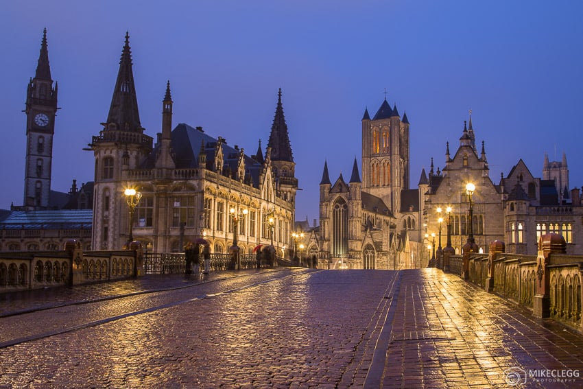 Ghent, Belgium at Night