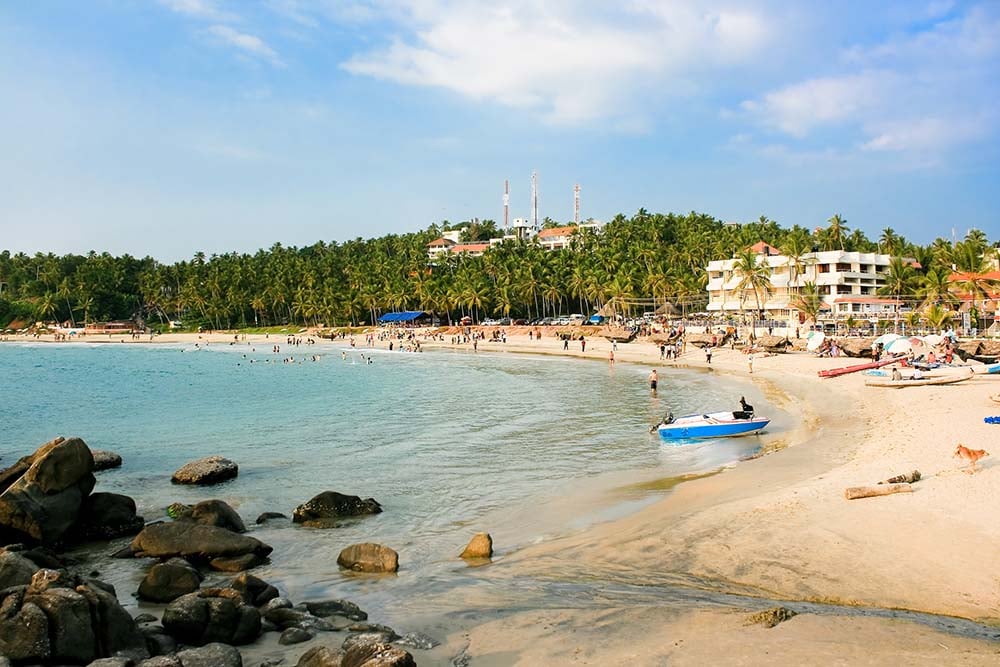 Kovalam beach in Kerala