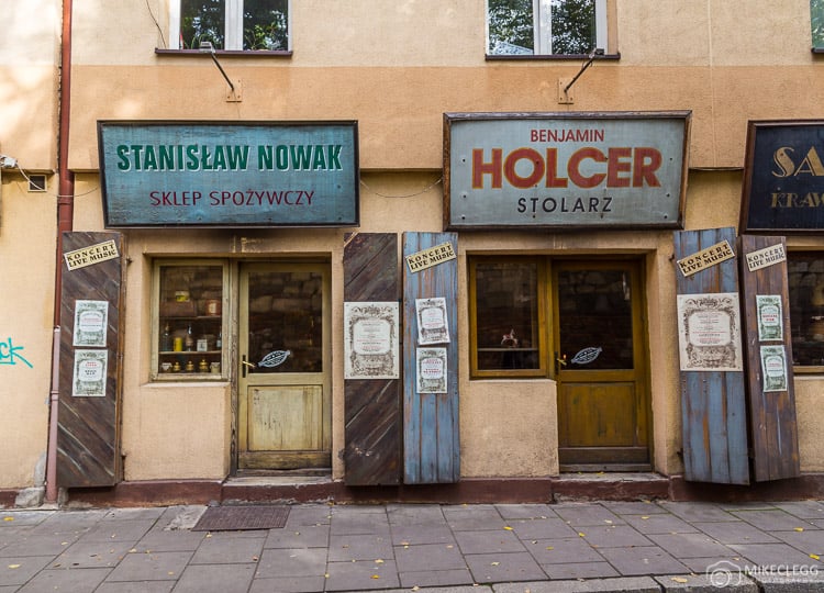 Old shops along Szeroka, Krakow