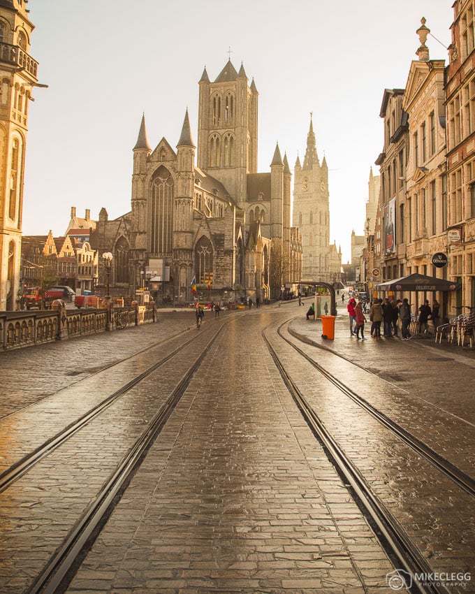 Saint Nicholas' Church in the morning, Ghent