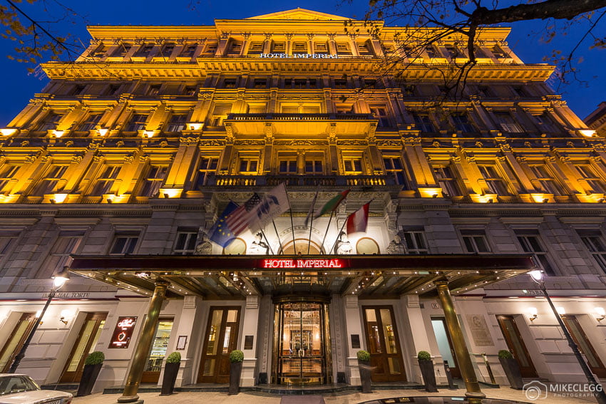 The Exterior of the Hotel Imperial Vienna
