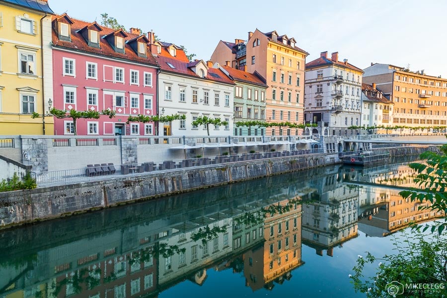 Colours along the Ljubljana river