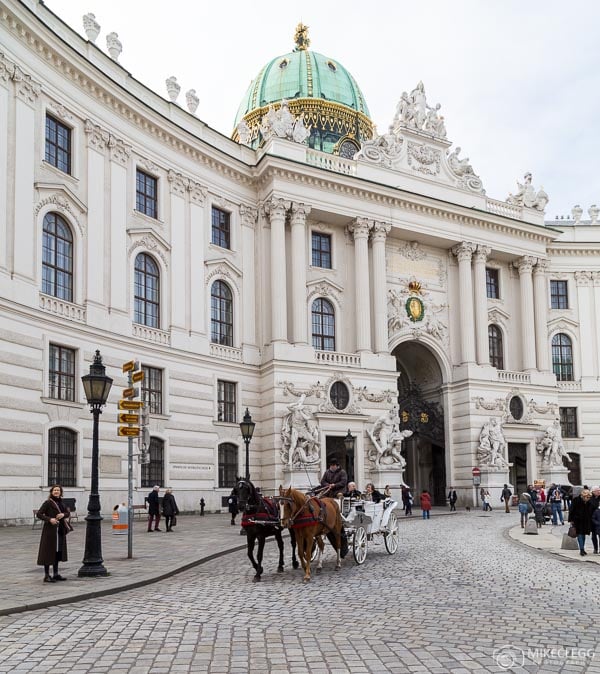 Fiakers and the Hofburg, Vienna