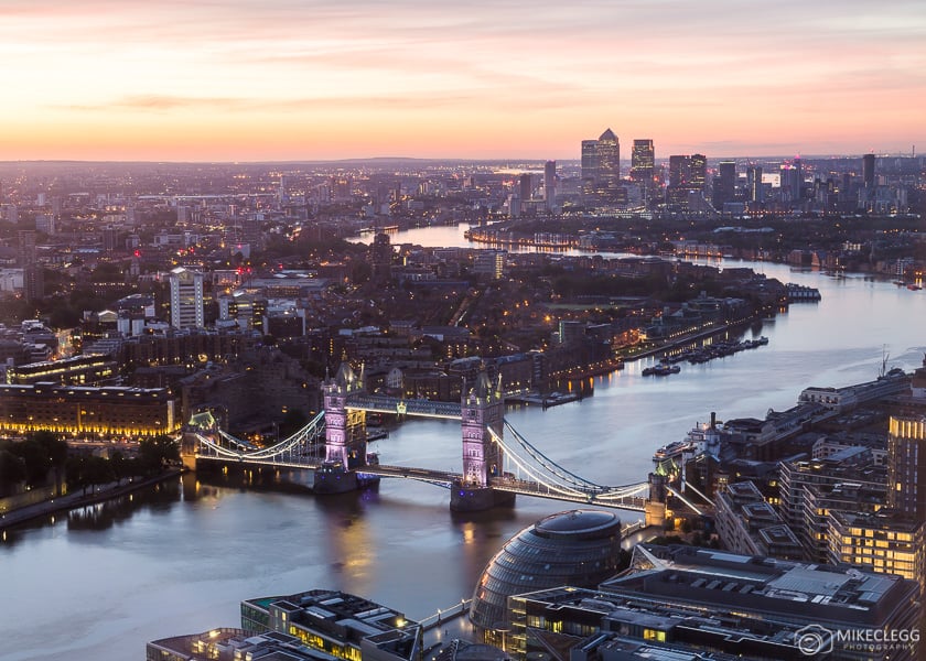 London at sunrise