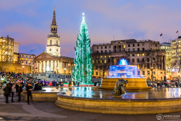 Trafalgar Square at Christmas, London