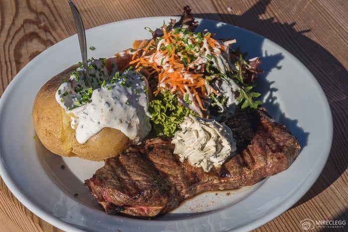 Food at Ski Huts in Gastein