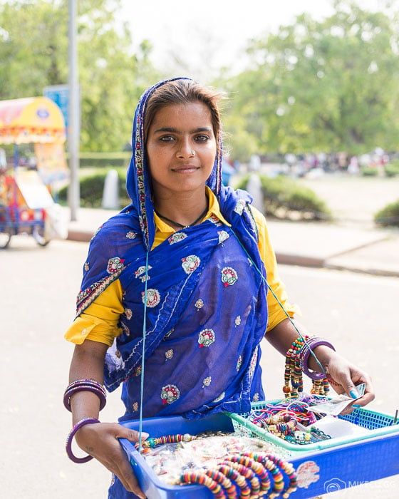 Portrait of a girl in India