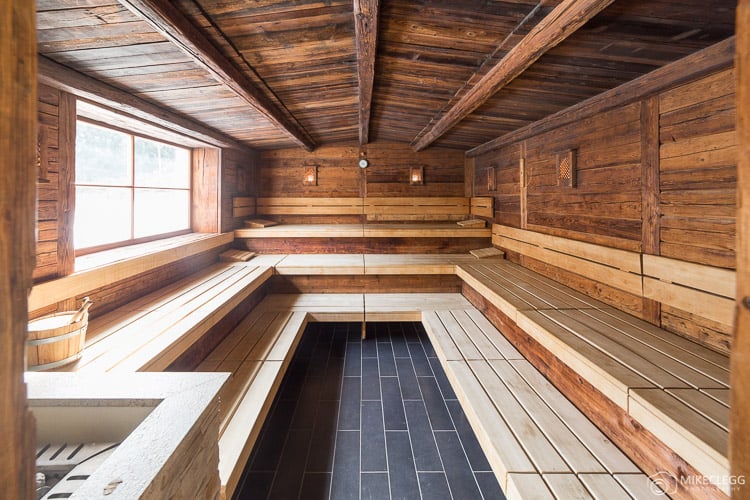 Sauna at Alpen Palace Resort and Spa