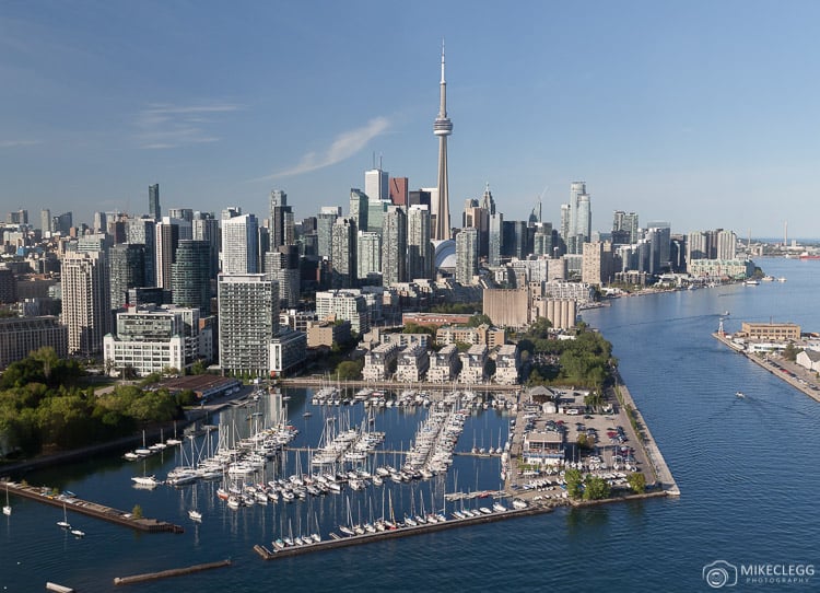 Downtown Toronto from a Helicopter