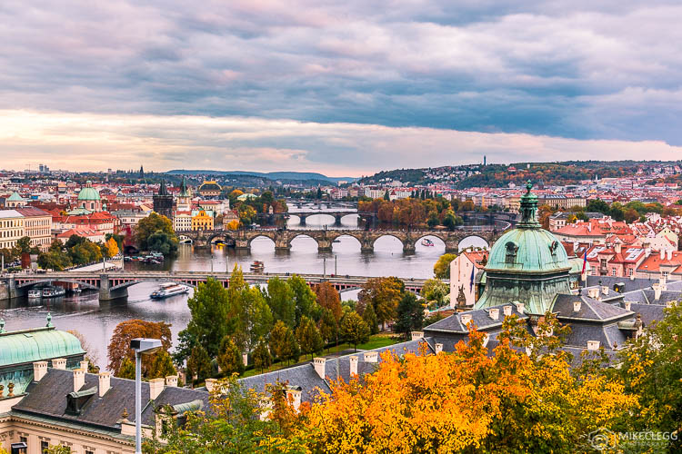 Prague skyline from Letna Hill