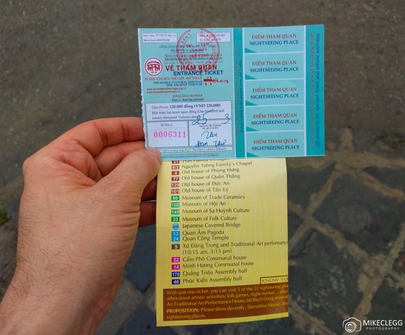 Ticket for Hoi An Ancient Town