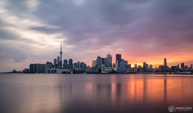 Toronto skyline from Polson Pier