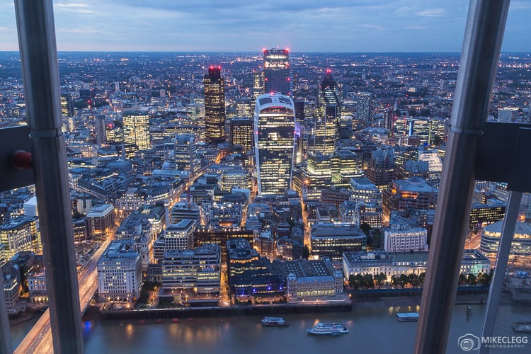 View from the Shard Observation Deck, London