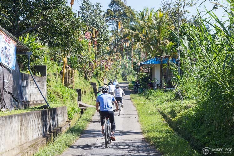 Bicycling activity at Padma Resort Ubud