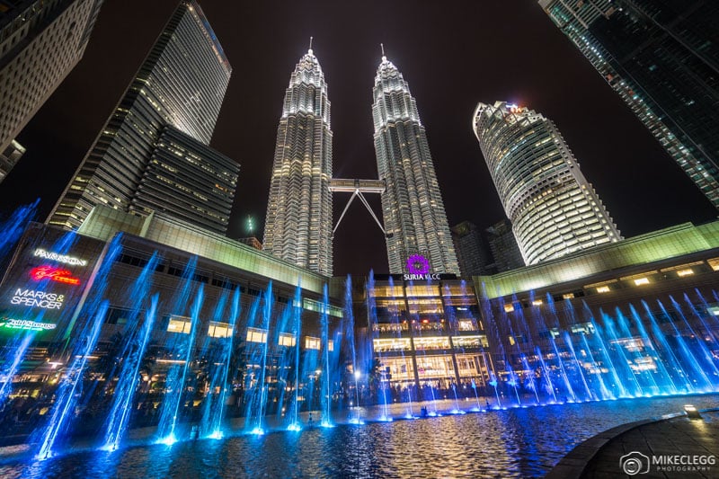 Dancing Water show in KLCC Park outside Petronas Towers