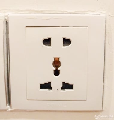 Plug socket in Cambodia