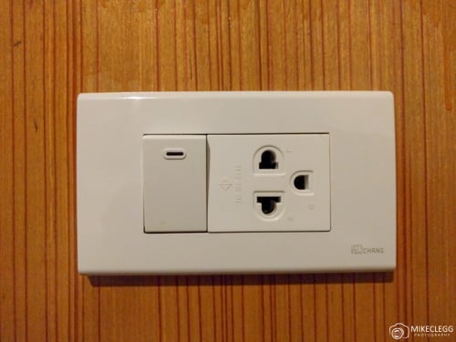 Plug sockets in Thailand
