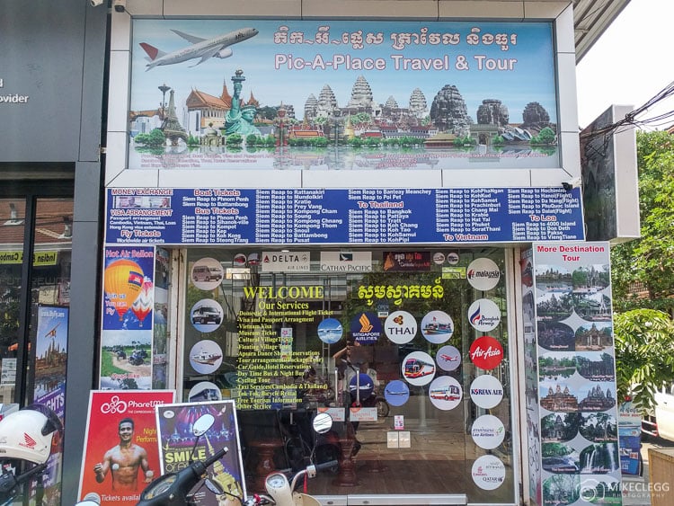 Typical Travel Agency in Cambodia