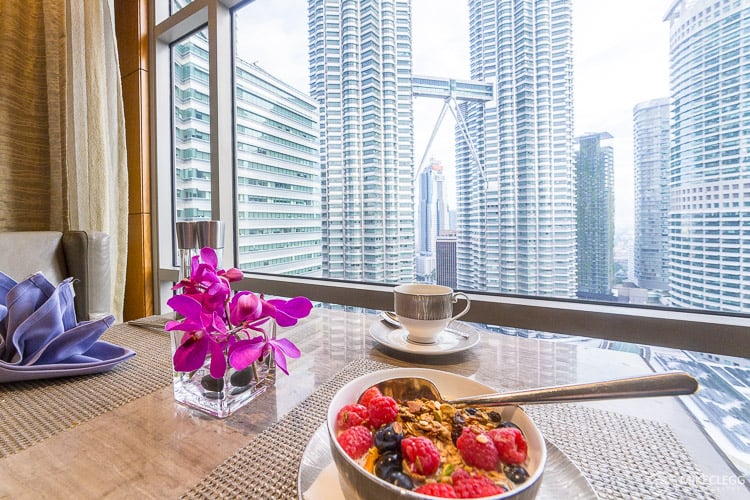 Mandarin Oriental - Views of the Petronas Twin Towers from the Club Lounge