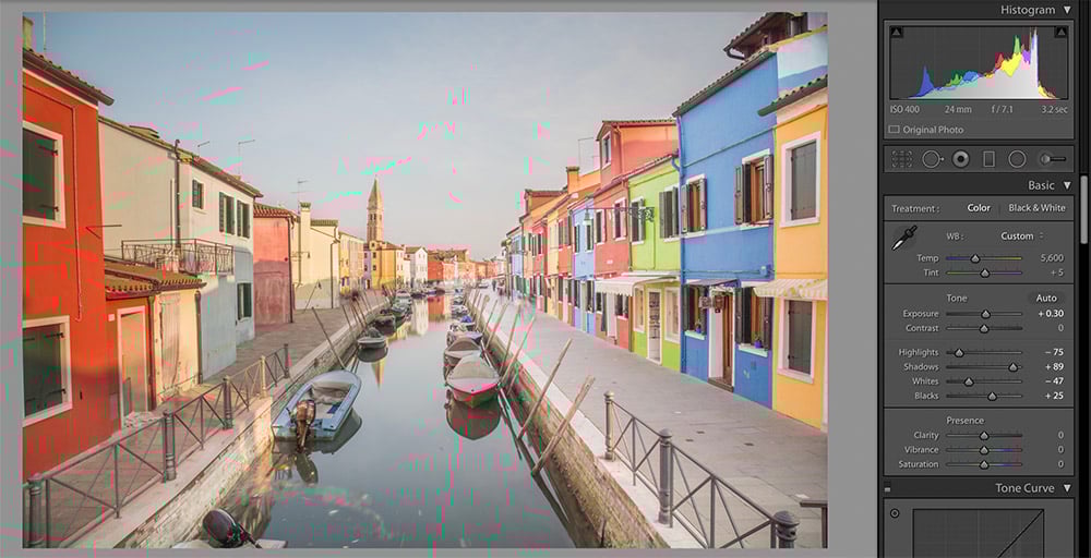 Burano Edit Example - First Step