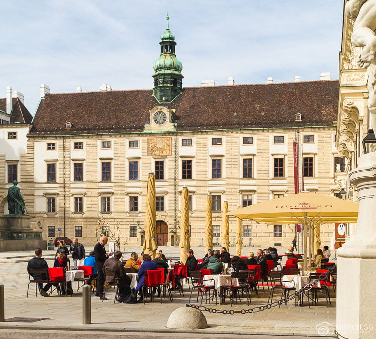 Outside dining in Vienna