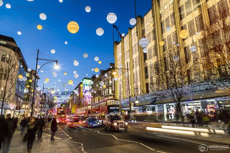 Oxford Street at Christmas