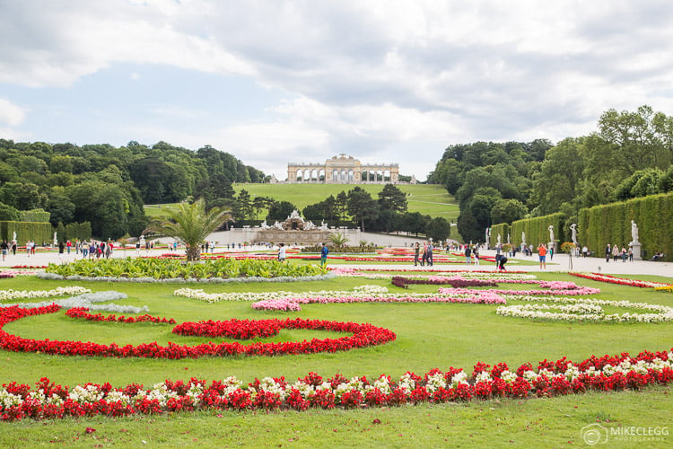 Schonbrunn Park in the summer