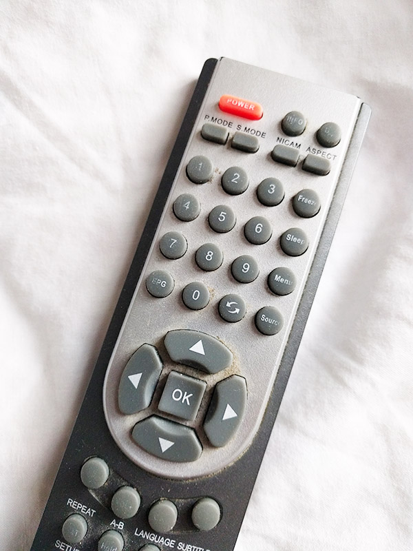 Dirty TV Remote Control