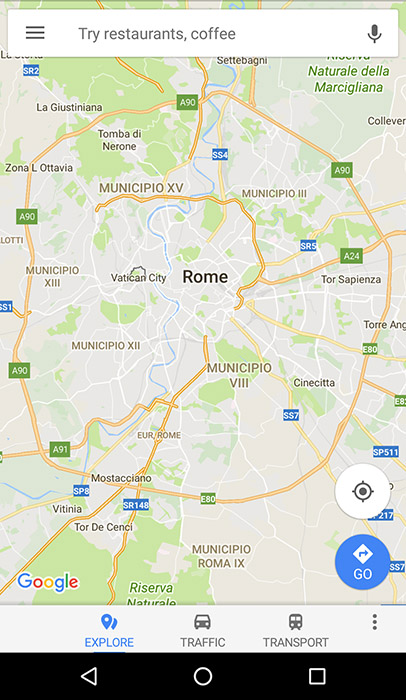 Google Maps - App Screenshot - Android