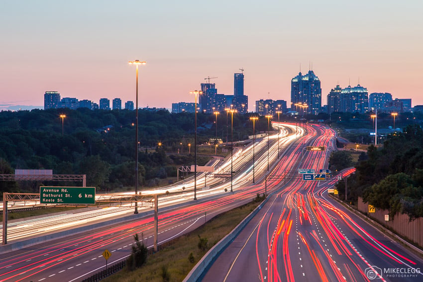 Highways and trails at night