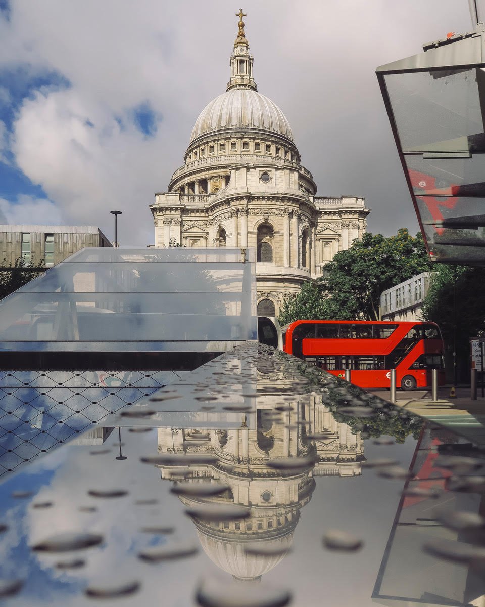 St Pauls Cathedral and reflections by Neil Andrews