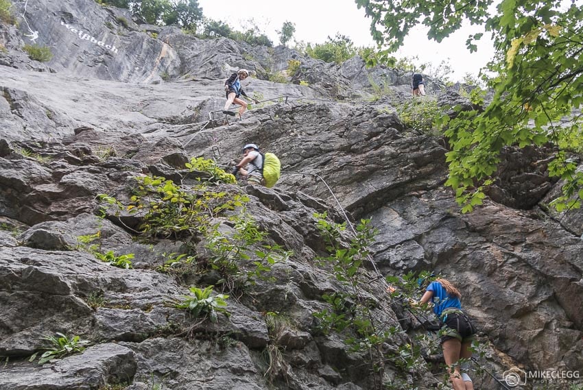 Climbing Via Ferrata - Die Zahme Gams, Saalachtal, Austria